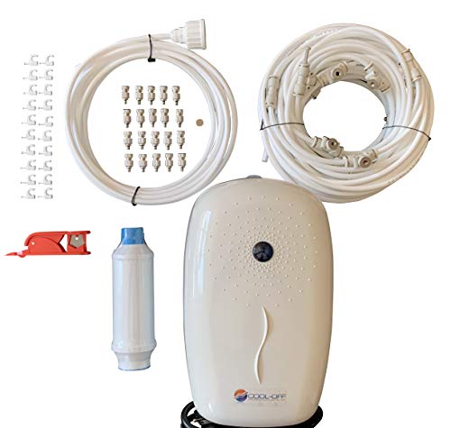 Cool-Off 40' Mid Pressure Misting System Kit (Nylon Tubing) (White)