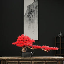 YXIANG56Q Fake Plants Artificial Plants, 9.13'' Black Ceramic Pot Fake Bonsai Tree Faux Potted Plant for Home Office Wedding Garden Decor Bonsai Tree(A)
