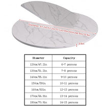 Large Round Foldable Table Top, 47.2-70.9in Diameter Wood Replace Table Top