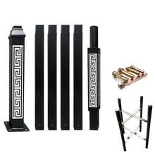LYUCAYHQ 10Ft to 20Ft Light Poles for Outside, Portable Outdoor Light Pole, Solar Street Light Pole Accessory for Street, Patio, Backyard, Basketball Court, Park(600cm/20ft)