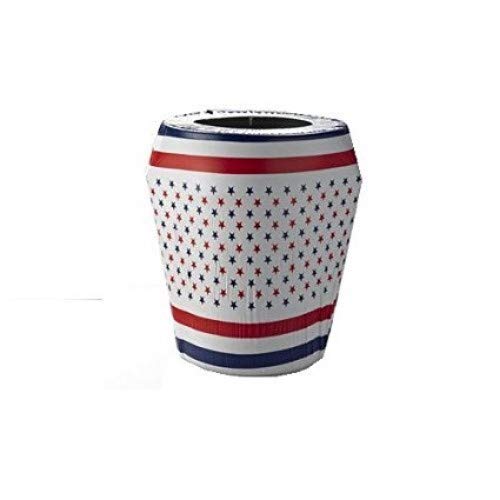 55 GALLON KWIK-CAN COVER-PATRIOTIC STARS AND STRIPES