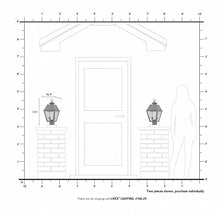 Livex Lighting 2166-01 2-Light Outdoor Post Lantern, Antique Brass