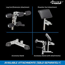 HOIST Fitness Olympic Weight Bench 7-Position Adjustable Full-Body Strength Training Bench Foldable