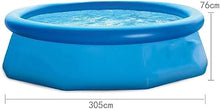 MQELHKCYSGX Large Children's Inflatable Swimming Pool, Made of Thick and Durable PVC Material. Enjoy the Fun (Diameter 305 cm). Suitable for Backyard Water Parties