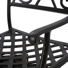 Christopher Knight Home Santa Maria 3-Piece Cast Aluminum Bistro Bar Set Shiny Copper