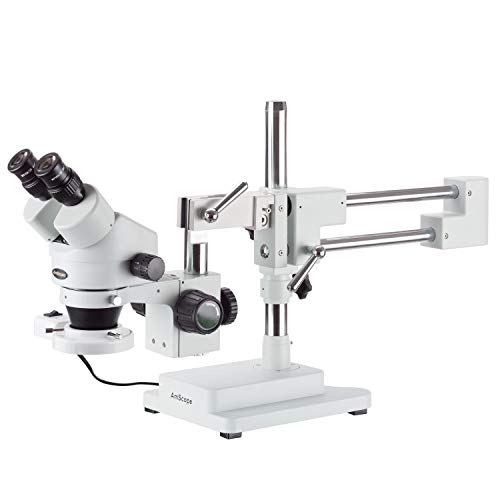 AmScope Professional Binocular Stereo Zoom Microscope 7X-90X Magnification