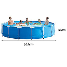 Round Frame Pool, Childredult Outdoor Water Park, Family Garden Paddling Pool, Easy to Install (Size : 305x76cm) ()