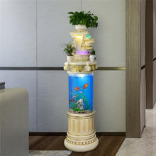 GLigeT Outdoor Water Fountain Garden Aquarium, Living Room Circulation Water Waterfall Fountain, Creative Home Large Floor Decoration Landscape Outdoor Fountain (Size : L)