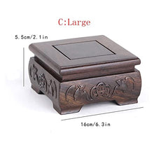 YYBOES Plant Pedestal Stand Wooden Vase Base Square Wooden Vase Display Stand Indoor Flower Pot Stand Flower Pot Container Display Stand Pedestal Stands for Display