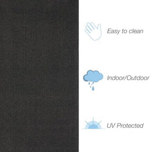 Liora Manne Calais Indoor/Outdoor Area Rug - Durable Power Loomed Casual Texture Solid Charcoal (5' x 7'6")