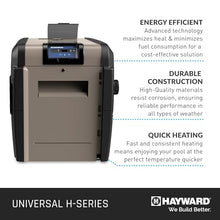 Hayward H-Series Natural Gas Pool Heater for Inground Pools 150,000 BTU