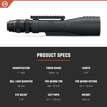 Athlon Optics Cronus Tactical G2 7-42X60 ED Spotting Scope Black