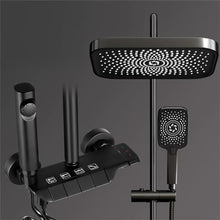 Shower shower set, piano keys, pressurized digital display, bathroom, rain