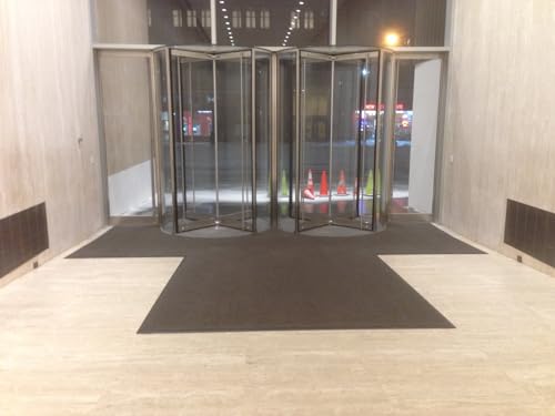 Legendary Doormats Super Berber Matting with Rubber Edging Solid Crimson 6' x 10'