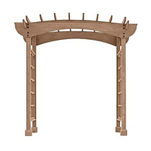 Yardistry Backyard Arbor Large Mocha Brown