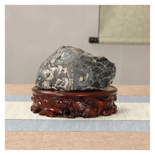 LUYOUBOZHU Vase Stand Wood Carving Display Pedestal Crafts Tea Sets Base Vase Bonsai Decorative Shelves(Medium)