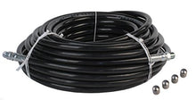 Sewer Jetter Hose & 4 Nozzles 3/8in.x 100ft. 4000 PSI & 9.0 Button Nose Thruster Flusher Monster & Degreaser Nozzles