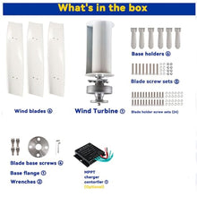 HUIZHITENGDA Wind Turbine, 1200W 12V 24V 48V Wind Turbine Generator Kit, with Controller Wind Turbine System Suitable for Solar and Wind Power Generation Equipment,24v