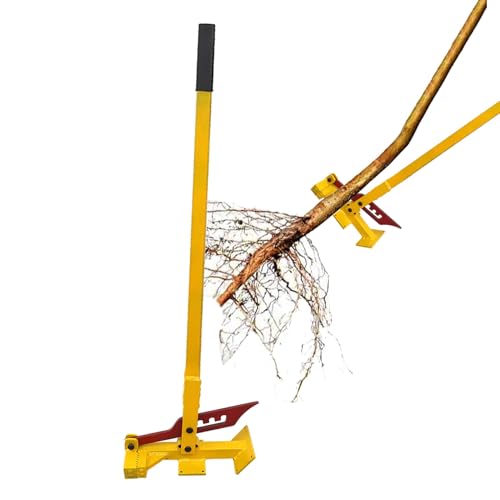 Gaommini Small Tree Root Extraction Tool Heavy-Duty Sapling Puller Weed Puller Tool High-Leverage Root Remover for Pulling, Fully Uproots Woody Stems Sapling