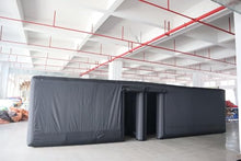 Bookishbunny Large Black Inflatable Maze Labyrinth for Halloween 26x13x6.5ft