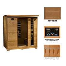 Blue Wave Radiant Saunas BSA2418 4-Person Hemlock Infrared Sauna