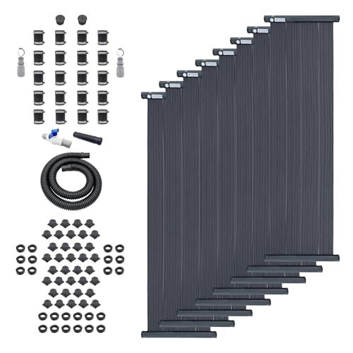 SolarPoolSupply Ultimate Solar Heater for Above Ground Pools - Premium Package with 8 High-Performance Solar Panels
