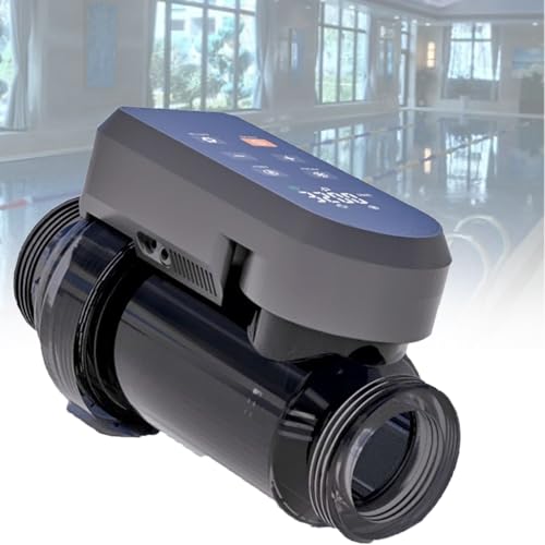 PweKzxt Pool Chlorinator, Salt Water Pool Chlorination, Saltwater Pool Chlorinator,Saltwater Chlorine Generator for Swimming Pool salinity30