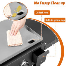 Llhdmeng Foldable Flat Top Grill, Portable Outdoor Propane Griddle with 2 Foldable Shelves, 30000/45000/60000 BTU Gas Grill Griddle Cooking Station for BBQ & Outdoor Cooking, Black(2 Burner)