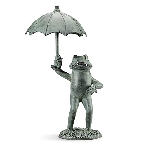 SPI Frog with Umbrella Garden Spitter