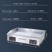 RUYICZB Electric Griddle 29 in Flat Top Grill Commercial Electric Griddles W Drip Hole Stainless Steel Flat Top Grill Hot Plate Adjustable Temperature Control 122-575℉ for Home Or Restaurant