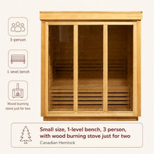 Customize Outdoor Sauna 3-8 Person, Traditional Sauna Canadian Cedar