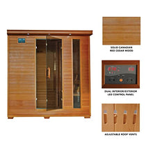 Blue Wave Radiant Saunas BSA1323 6 Cedar Carbon Infrared Sauna 5+ Person