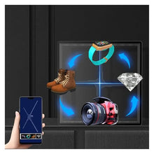 45CM 3D Hologram Projector Fan Anti Touch Square Protective Cover Led Logo Holographic Lamp Advertising Display Machine