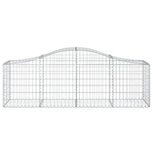 Arched Gabion Baskets 4 pcs 78.7"x19.7"x23.6"/31.5" Galvanized Iron - Outdoor & Indoor Self-Watering Planters, White/Black/Others