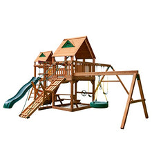 Gorilla Playsets Pioneer Peak Wood Swing Set Amber