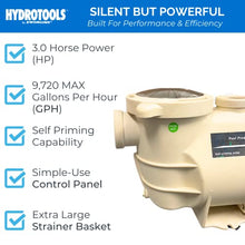 Swimline Hydrotools Variable Speed Pool Pump Beige