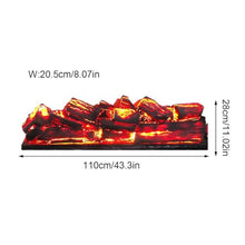 SDVantage 3D Fireplace Fireplace Simulation Charcoal Decoration Charcoal Fire Burning Fake Firewood Movie Shooting Props Bar Restaurant Decorations Indoor Fireplace，
