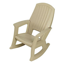 Semco Rockaway Heavy Duty All Weather Rocking Chair, Tan, 4 Pack