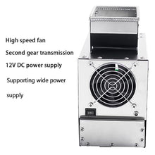 XURUIUS Electric Bird Feed Blown Shell Splitter,Grain Cleaning Winnower Machine,Adjustable Speed,Stainless Steel,for Millet