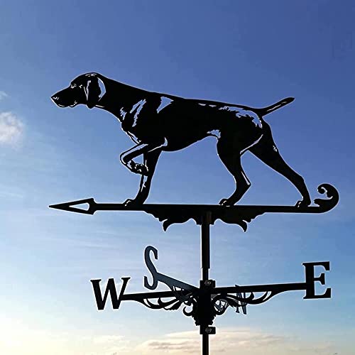 Animal Metal Weather Vane Garden Weathervane Roof Wind Vane Hollow Wind Direction Indicator Kit for Outdoor Farm Paddock Gazebo Decoration (Style 5) (Style 4)