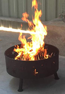 Garden Fire Pit Portable Grill Barbecue Rack Outdoor Bronze Fire Pit Metal Poker Iron,Mesh Ember and Spark Guard Screen Cover Household Barbecue Stove, Campfire Stove for Camping