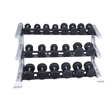 Body-Solid SDKR1000SD 3-Tier Saddle Dumbbell Rack Grey/Black