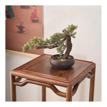 WOAITIANTIAN Vase Stand Chinese Style Black Walnut Bonsai Base, Living Room Floor Standing Wood Planter Stand