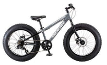 Mongoose Argus ST Kids Fat Tire Mountain Bike 20-Inch Wheels Grey