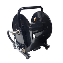 Canpump Sewer Jetting 200 ft Hose Reel w/Shutoff Ball Valve + Nozzle Holders, Manual Winding