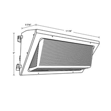 RAB Lighting RAB WP3FA150 150 Watt Dusk to Dawn LED Wall Pack 23223 lumens Fully Adjustable Color, 120-277 Volt, Semi Cutoff, Bronze. Glass Lens, 0-10V Dimming 10%, DLC