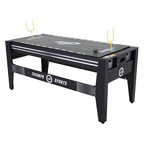 Triumph Sports 72" 4 in 1 Multi-Game Swivel Table Black