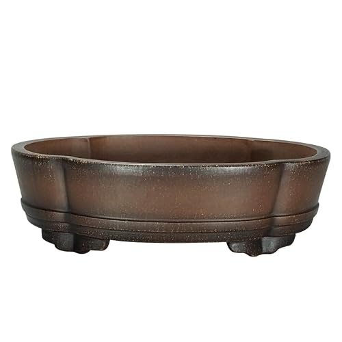 ULTRAWAVE Flower Pots Purple Sand Handmade Antique Purple Clay 42cm Papaya Pot Green Plant Gardening Bonsai Pot Simple Flowerpot Decorative Planter