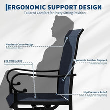 Patio Swivel Chair Set of 6, 360° Swivel & 15° Rocking High Back Outdoor Dining Chairs, All-Weather Metal Frame Patio Chairs for Backyard, Deck, Garden, Poolside Indoor Outdoor Use, Table Not Include
