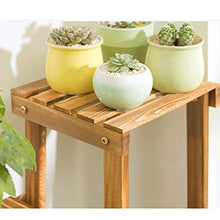 ZOCWJK Plant Stands,Wood Flower Stand,Balcony Multi Layer Floor Flower Pot Stand,Wooden Living Room Indoor Succulentsnishings/Wood Color,